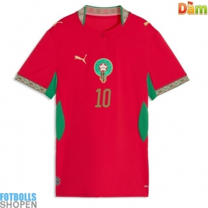 Billiga Marocko Brahim Diaz #10 Hemmatröja Dam VM 2026 Kortärmad
